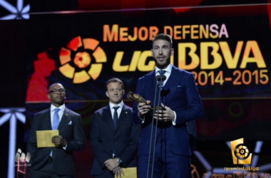 Sergio Ramos se llevó el premio al mejor defensa de la temporada pasada