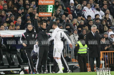 Ramos, con problemas en los isquios, se marchó lesionado