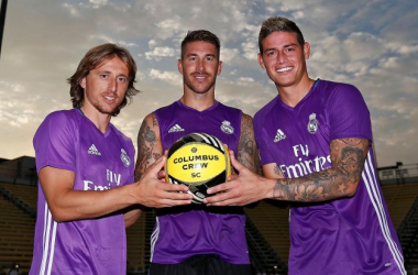 Modric, Ramos y James se suman al último entrenamiento