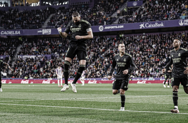 Com dois gols de Benzema, Real Madrid vence Valladolid e assume liderança momentânea no retorno de LaLiga