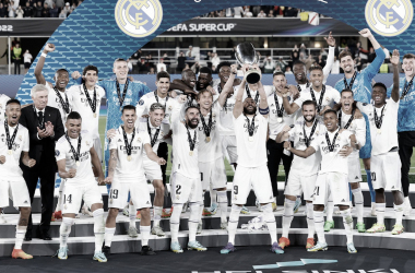 El Real Madrid consigue su quinto título de Supercopa de Europa. Fuente: @realmadrid