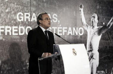 Florentino: &quot;El recuerdo de Di Stéfano ayudará a no apartarnos del camino correcto&quot;