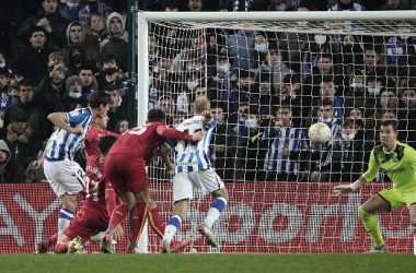 David Soria evita el gol de Le Normand / Foto: Real Sociedad&nbsp;