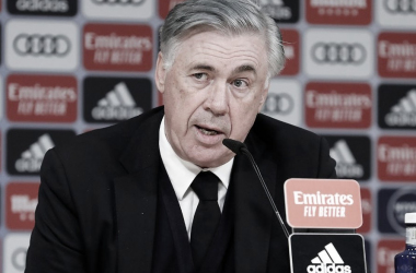 Ancelotti brindó una conferencia de prensa tras el 2-2 | Foto: Real Madrid
