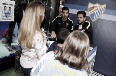 Recio y Miguel Torres estuvieron con los fans en el Rincón de la Victoria