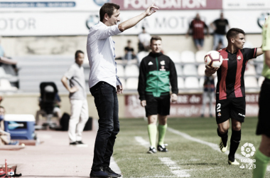 El entrenador del Albacete  Balompié: Luis Miguel Ramis