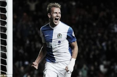 Blackburn Rovers forward Jordan Rhodes named Championship Player of the Month - image via Daily Mail