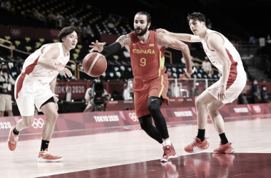 Un gran Ricky Rubio lidera a España contra Japón