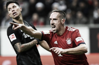 Ribéry marca dois, Bayern goleia Frankfurt e assume vice-liderança da Bundesliga
