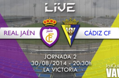 Resultado Real Jaén - Cádiz en Segunda División B 2014 (1-1)