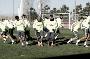 Ramos es baja contra el Gijón tras el último entrenamiento