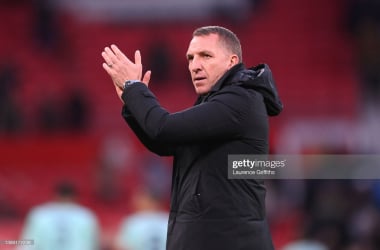 &lt;span style=&quot;color: rgb(8, 8, 8); font-family: Lato, sans-serif; font-size: 14px; font-style: normal; text-align: start; background-color: rgb(255, 255, 255);&quot;&gt;Brendan Rogers, Manager of Leicester City applauds the fans following the Premier League match between Manchester United and Leicester City at Old Trafford on April 02, 2022 in Manchester, England. (Photo by Laurence Griffiths/Getty Images)&lt;/span&gt;
