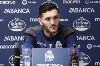 Lucas Pérez: "Tanto los que jugamos como los que no tenemos que sumar, no restar"