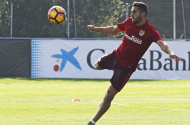 Koke, sancionado, y Giménez, descartado, no estarán ante el Málaga