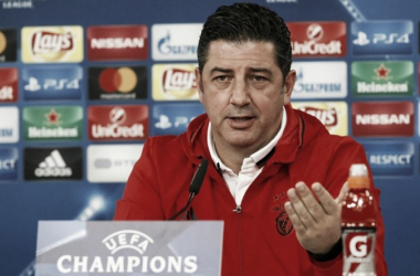 Rui Vitória: &quot;Tenemos que jugar con mucha intensidad y determinación&quot;