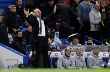 Sean Dyche orchestrates his Burnley team from the touchline: Ryan Pierse/GettyImages