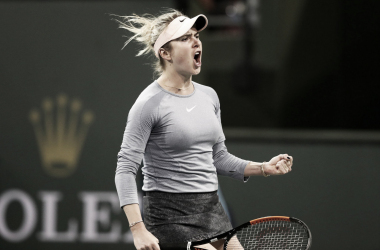 Svitolina avanza en Indian Wells subida en una montaña rusa