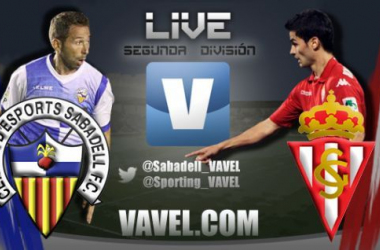 Resultado Sabadell 2-2 Sporting de Gijón en Liga Adelante 2015
