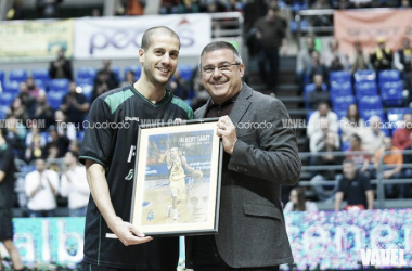 Albert Sàbat recibió el homenaje del Iberostar Tenerife