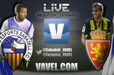 Resultado CE Sabadell - Real Zaragoza en la 18ª jornada de la Liga Adelante (1-0)