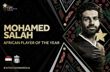 Salah é eleito o melhor jogador africano pelo segundo ano consecutivo