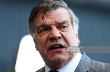 &nbsp;Sam Allardyce, Manager of West Bromwich Albion looks on during a TV Interview after the Premier League match between West Bromwich Albion and Newcastle United at The Hawthorns on March 07, 2021, in West Bromwich, England. (Photo by Michael Steele/Getty Images)