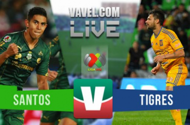 Resultado Santos - Tigres en cuartos de final Liga MX 2015 (1-1)