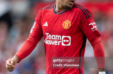 Jadon Sancho, del Manchester United. (Fotografía de Joe Prior/Visionhaus vía Getty Images)