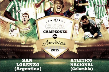 Resultado San Lorenzo - Atlético Nacional por Copa de Campeones 2015 (2-0)