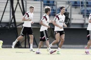 Cristiano Ronaldo y los internacionales, novedades en el entrenamiento de hoy