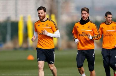 Tercera sesión de la semana, ya con Sergio Ramos y Xabi Alonso