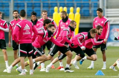 Último entrenamiento antes de recibir a la Real Sociedad