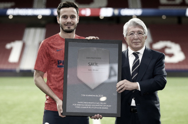 Saúl Ñíguez cumple 300 partidos oficiales con la camiseta del Atlético