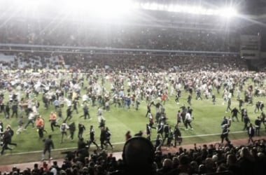 Aston Villa 2-0 West Brom: Pitch invasion controversy as Sherwood&#039;s men progress to Wembley