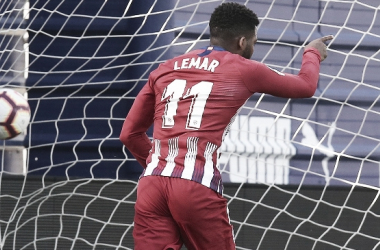 Lemar marca no fim e Atlético de Madrid vence Eibar pelo Campeonato Espanhol