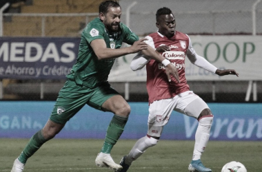 Pablo Sabbag evitó un traspié de La Equidad ante Santa Fe en la ida de las semifinales