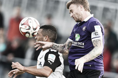 Sandhausen 1-1 Erzgebirge Aue: Hübner&#039;s header ends losing streak