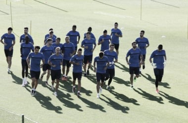 Saúl Crespo en El Toralín… Con la camiseta de la Arandina