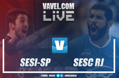 Resultado Sesi-SP 3-0 Sesc-RJ pela semifinal da Superliga Masculina