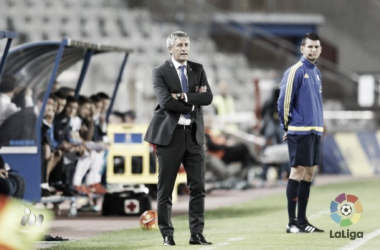 Quique Setién: &quot;Yo tengo mucha fe en los jugadores que tengo&quot;