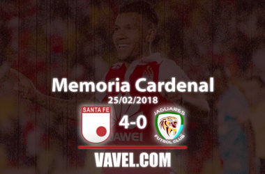 Memoria Cardenal, Santa Fe vs Jaguares: el día en que Wilson Morelo rugió con más fuerza