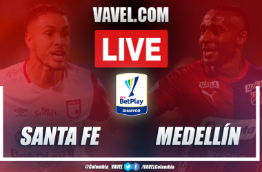 Resultado, resumen y goles de Santa Fe vs Medellín por Liga BetPlay (3-0)