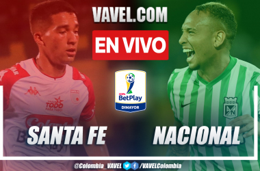 Resumen y goles: Santa Fe 2-1 Nacional en cuartos de final (ida) por Copa BetPlay 2021