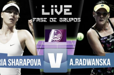 Resultado Sharapova - Radwanska en WTA Finals Singapur (2-1)