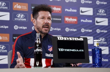 Simeone: "Tratamos de buscar el equilibrio entre la fase anotadora y defensiva"