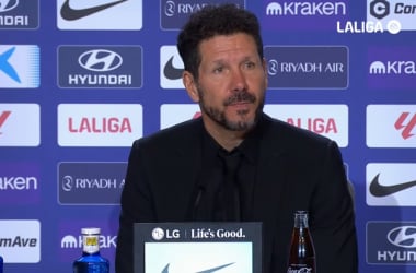 Simeone: "Mantenemos la misma mentalidad, partido a partido"