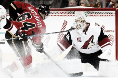 Arizona Coyotes get burned by Calgary Flames in overtime