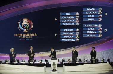 Ya están definidos los grupos de la Copa América Centenario