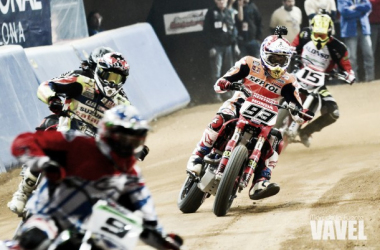 Marc Márquez logró su primer título en el Dirt Track Superprestigio