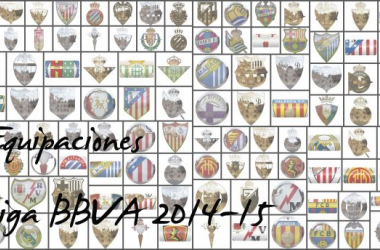 Las equipaciones de la Liga BBVA, 2014-15